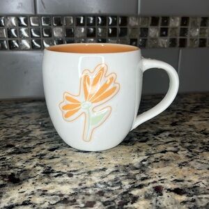 Starbucks orange flower mug